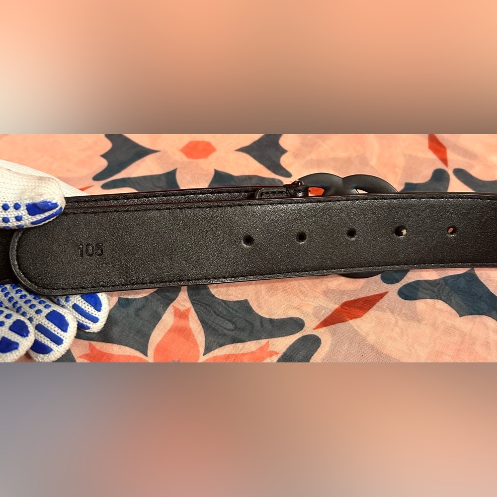 GG Men’s Matte Black Belt:CLEARLY READ & ASK Q’s B4 Purchase!!! SIZE:32 - Picture 8 of 11